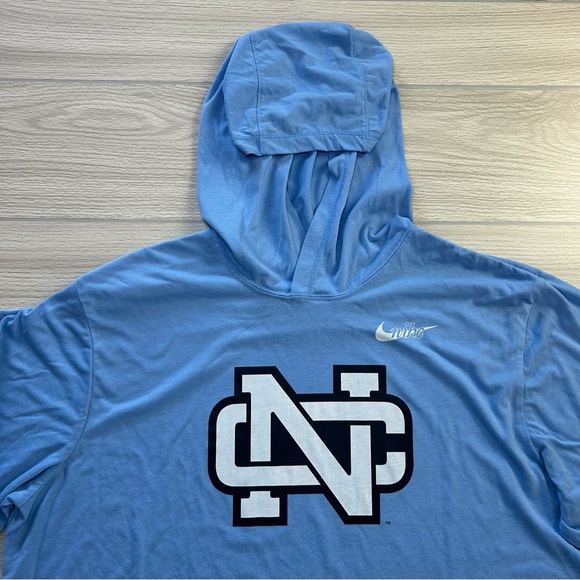 Nike UNC North Carolina Tar Heels Men’s Long Sleeve Hoodie T-Shirt Blue size L - Picture 3 of 12